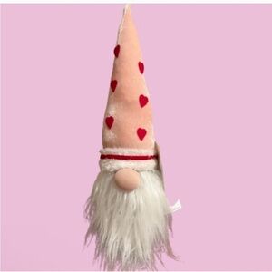 NWT- Hearts & Kisses- Sweet Plush Pink Heart Valentine Gnome